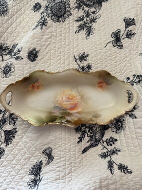 VTG roses trinket dish